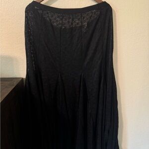 Free People Elegant Black Maxi Skirt